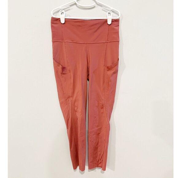 Lululemon fast and free high rise crop tight cherry tint - Picture 1 of 5